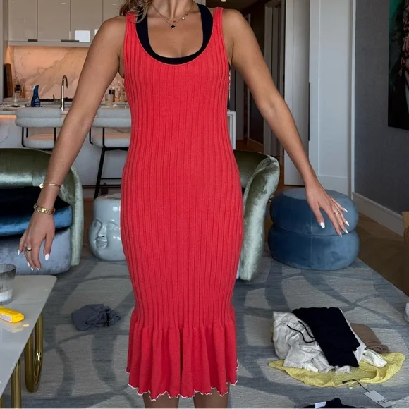 majorelle red dress Soriya Gown